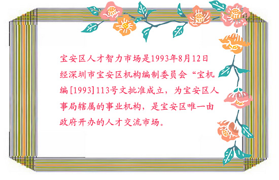 深圳寶安人才市場簡介