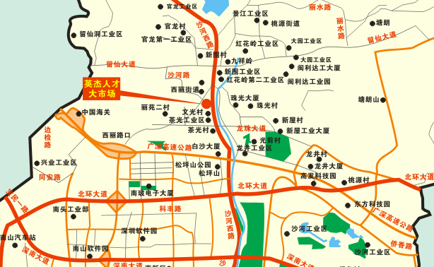 英杰人才大市場地圖